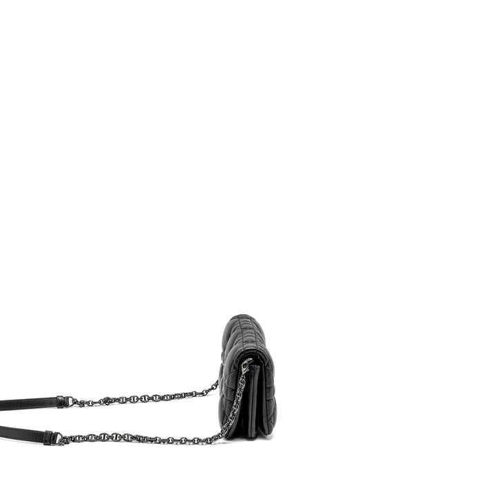 Top quality Dior Mini Caro Flap Bag Calfskin Black/ Black Hardware