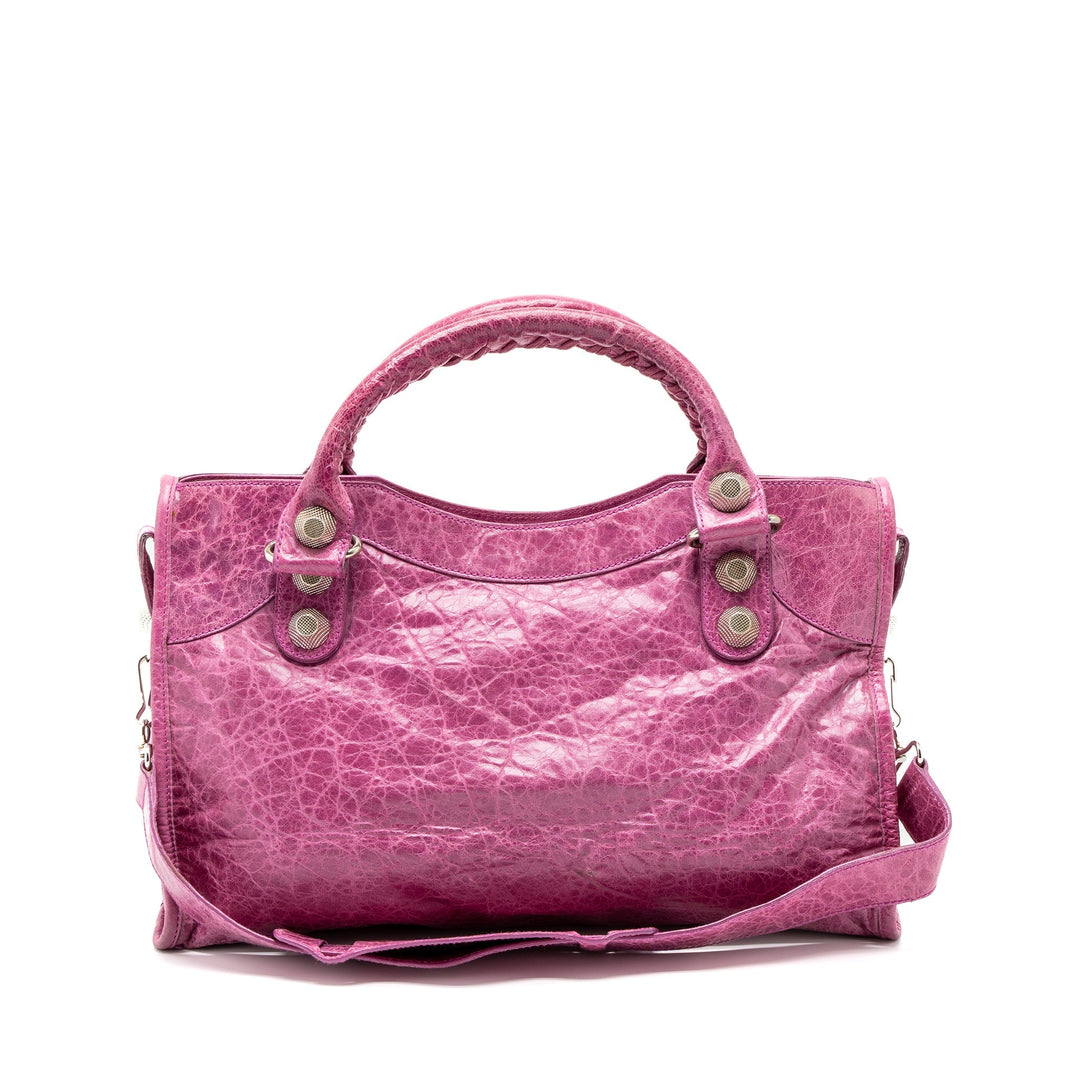 Top Quality Balenciaga Giant City Bag Pink SHW