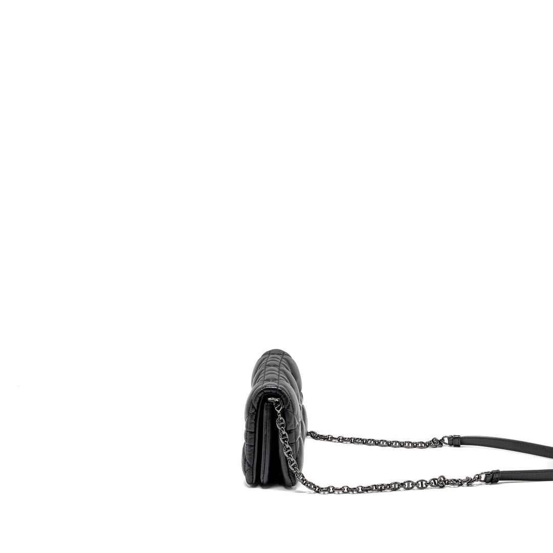 Top quality Dior Mini Caro Flap Bag Calfskin Black/ Black Hardware