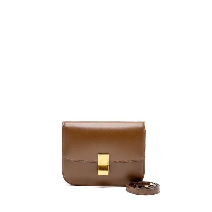 Celine Medium Box Calfskin Camel