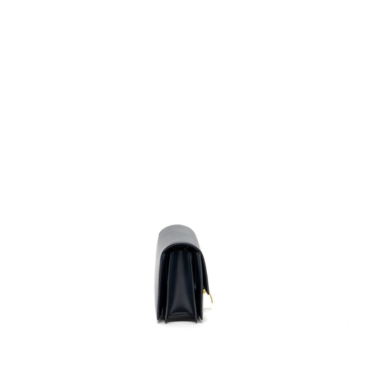 Celine mini box bag calfskin dark blue
