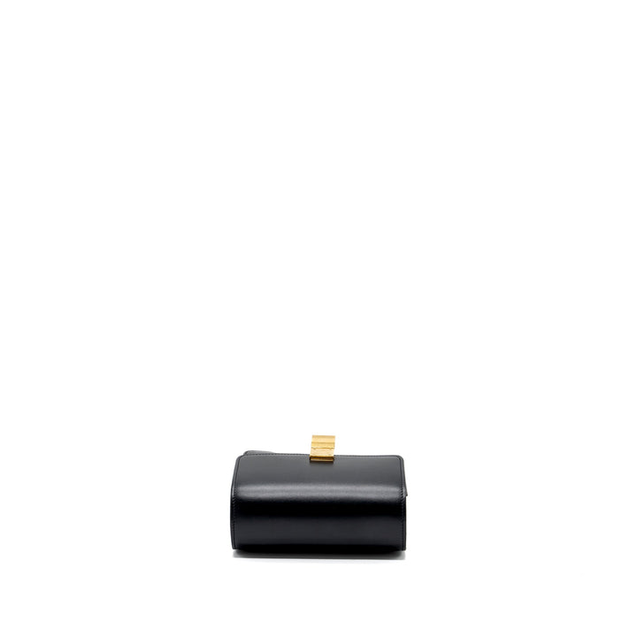 Celine mini classic box bag calfskin Black