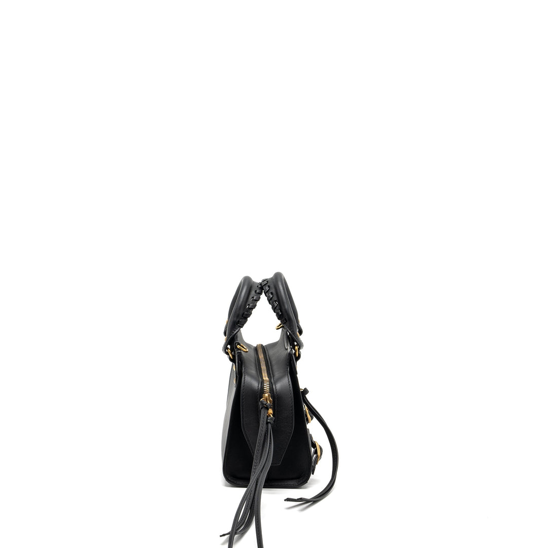 Top Quality Balenciaga Neo Classic Mini Handbag Smooth Calfskin Black GHW