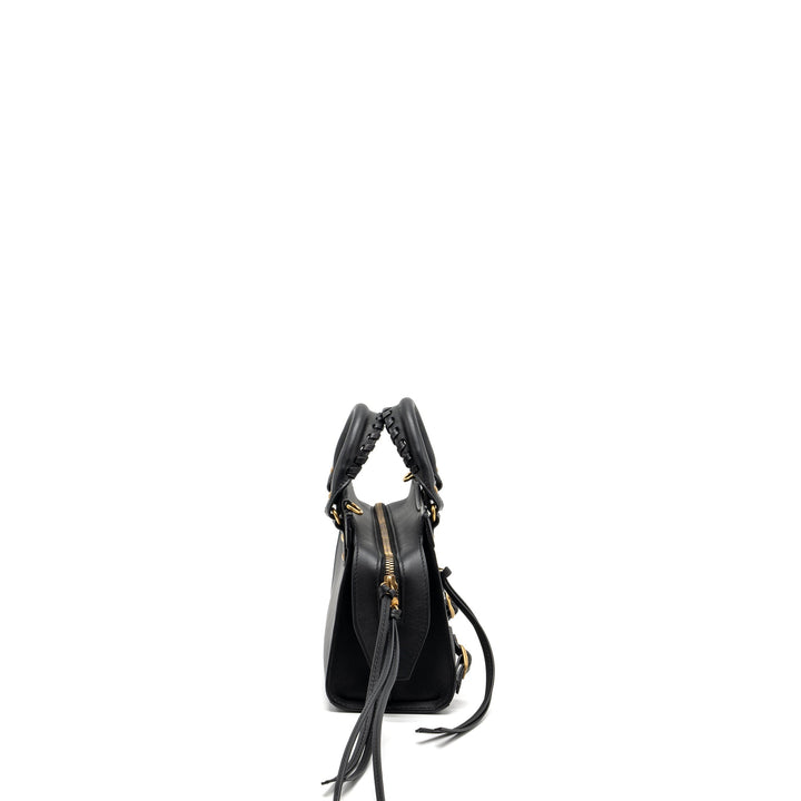 Top Quality Balenciaga Neo Classic Mini Handbag Smooth Calfskin Black GHW