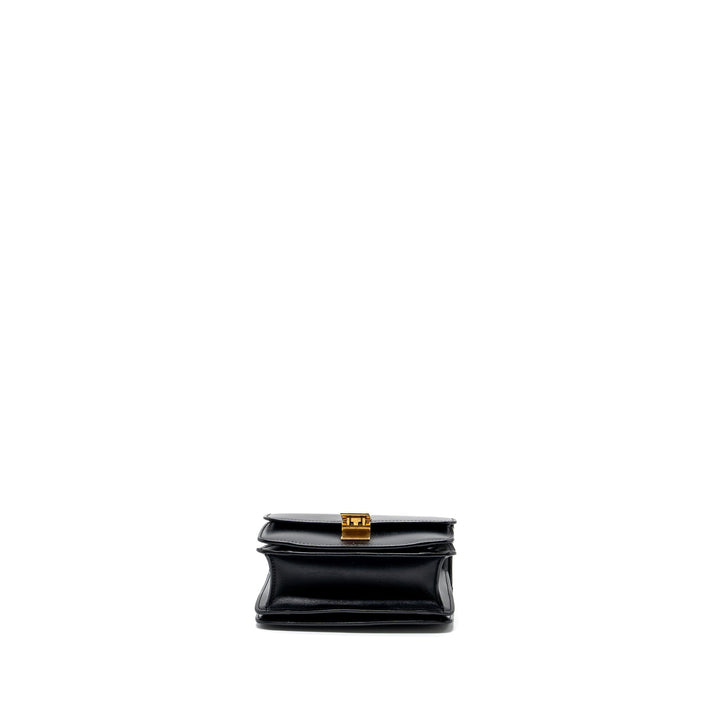 Celine mini classic box bag calfskin Black