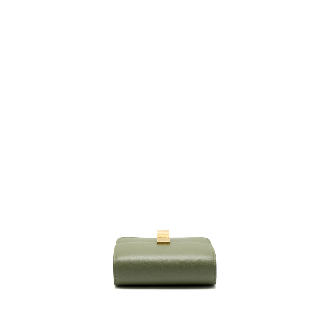 Top Quality Celine Teen box Bag Calfskin Light Khaki