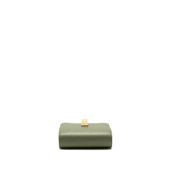 Top Quality Celine Teen box Bag Calfskin Light Khaki