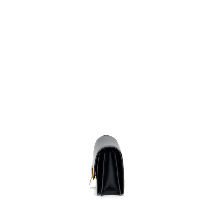 Celine mini classic box bag calfskin Black