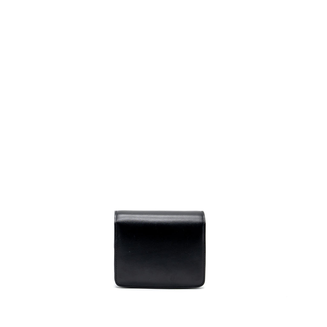 Celine mini classic box bag calfskin Black