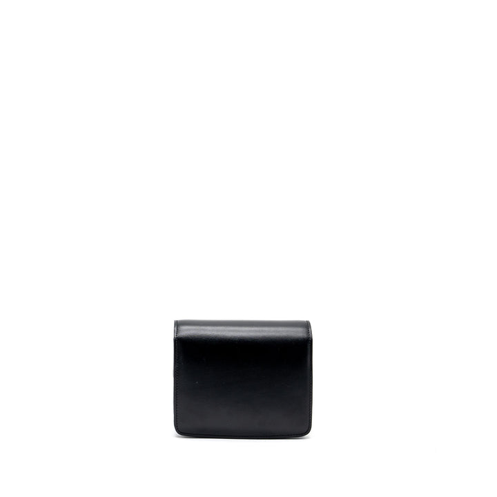 Celine mini classic box bag calfskin Black
