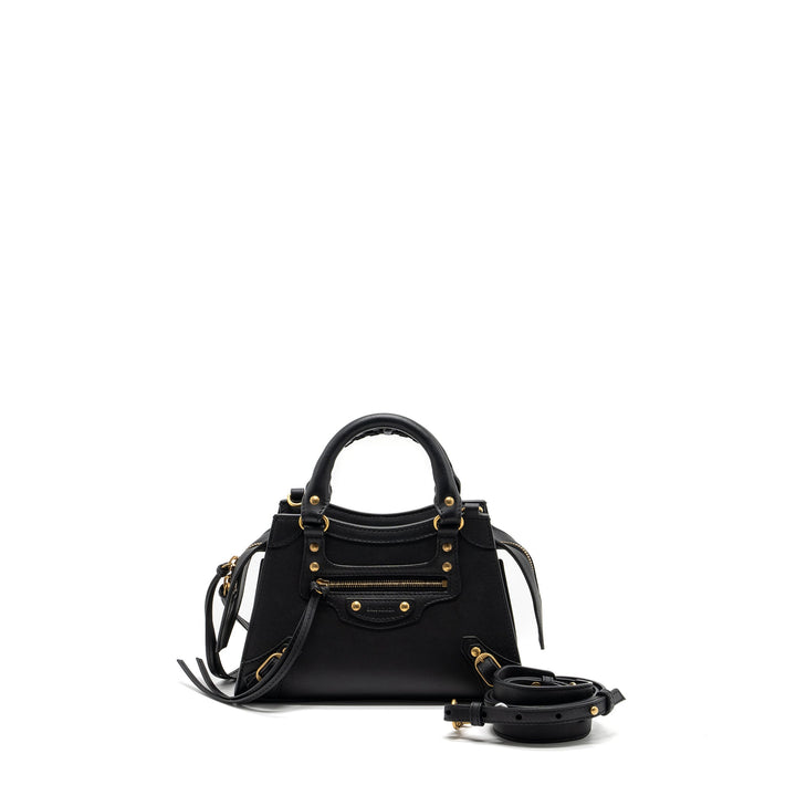 Top Quality Balenciaga Neo Classic Mini Handbag Smooth Calfskin Black GHW