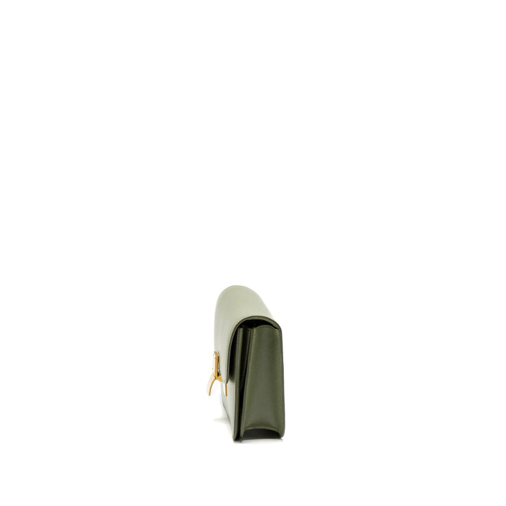Top Quality Celine Teen box Bag Calfskin Light Khaki