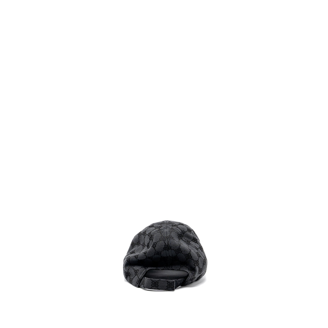 Top Quality Balenciaga Size S BB MONOGRAM CAP BLACK