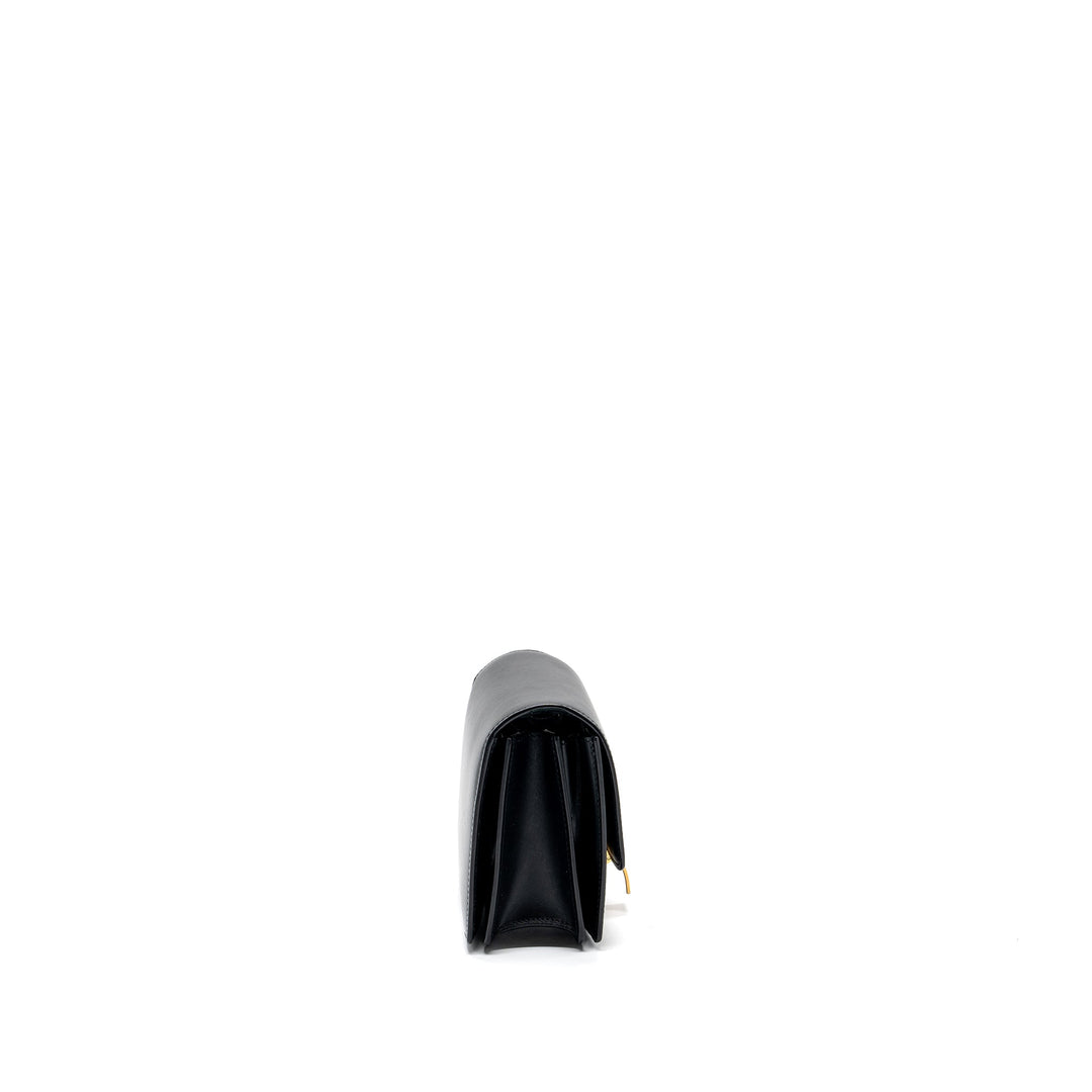 Celine mini classic box bag calfskin Black