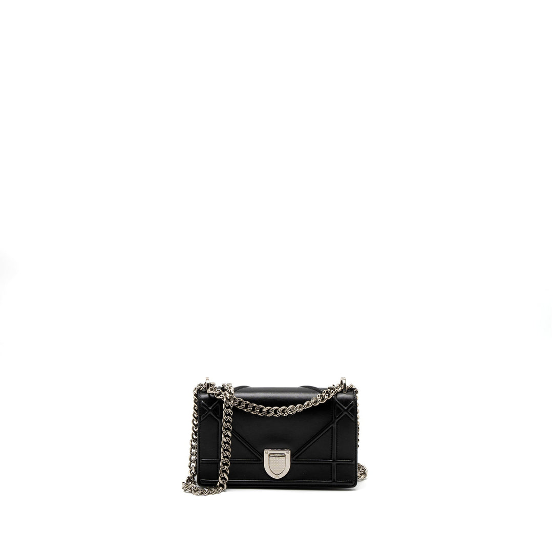 Top quality Dior Mini Top quality Diorama Bag Calfskin Black