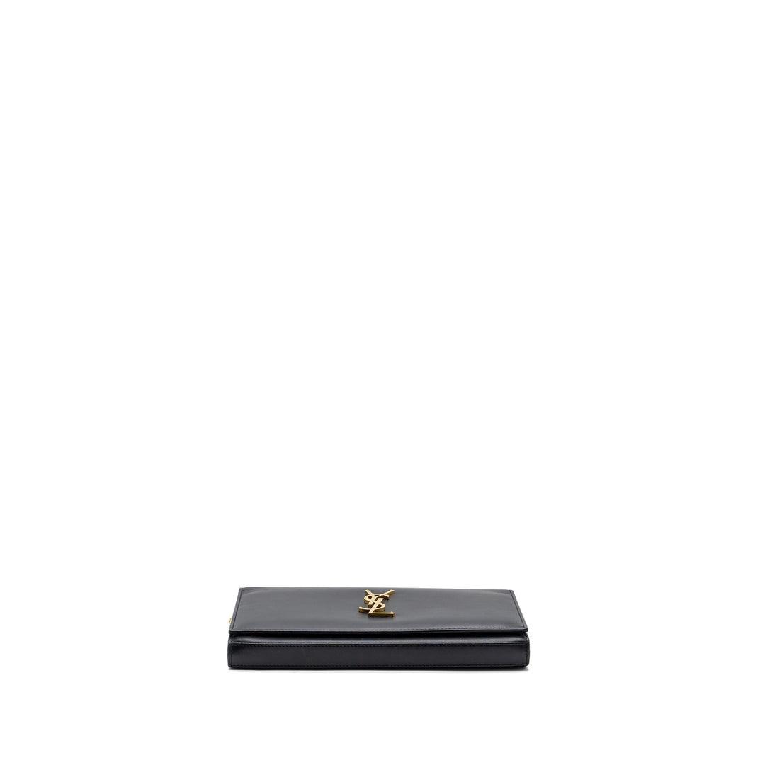 saint laurent flap chain bag lambskin black GHW
