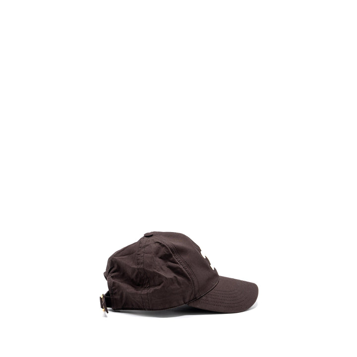 Top Quality Celine Size S Triomphe Baseball Cap Cotton Cacao