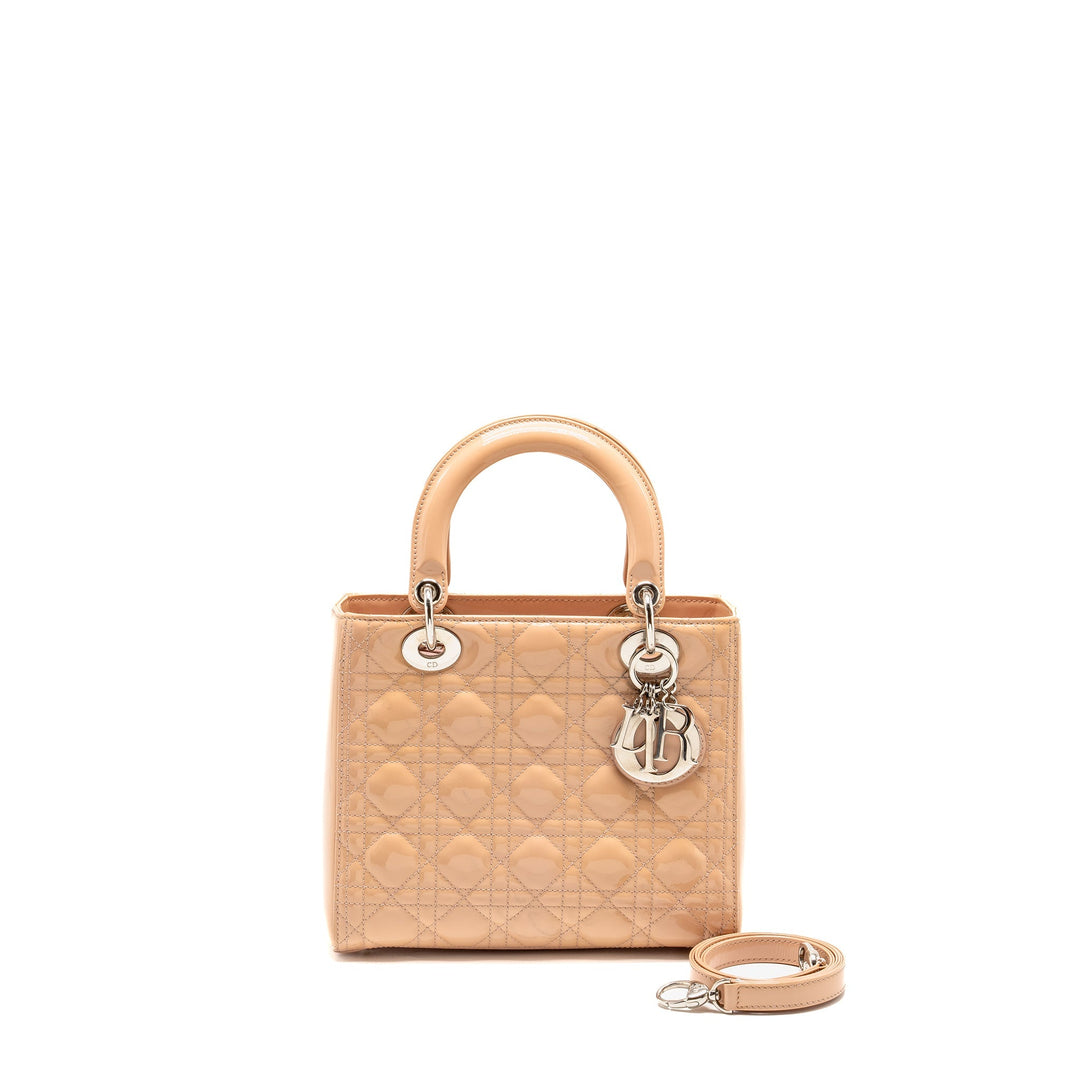 Top quality Dior Medium Lady Top quality Dior Patent Light Pink