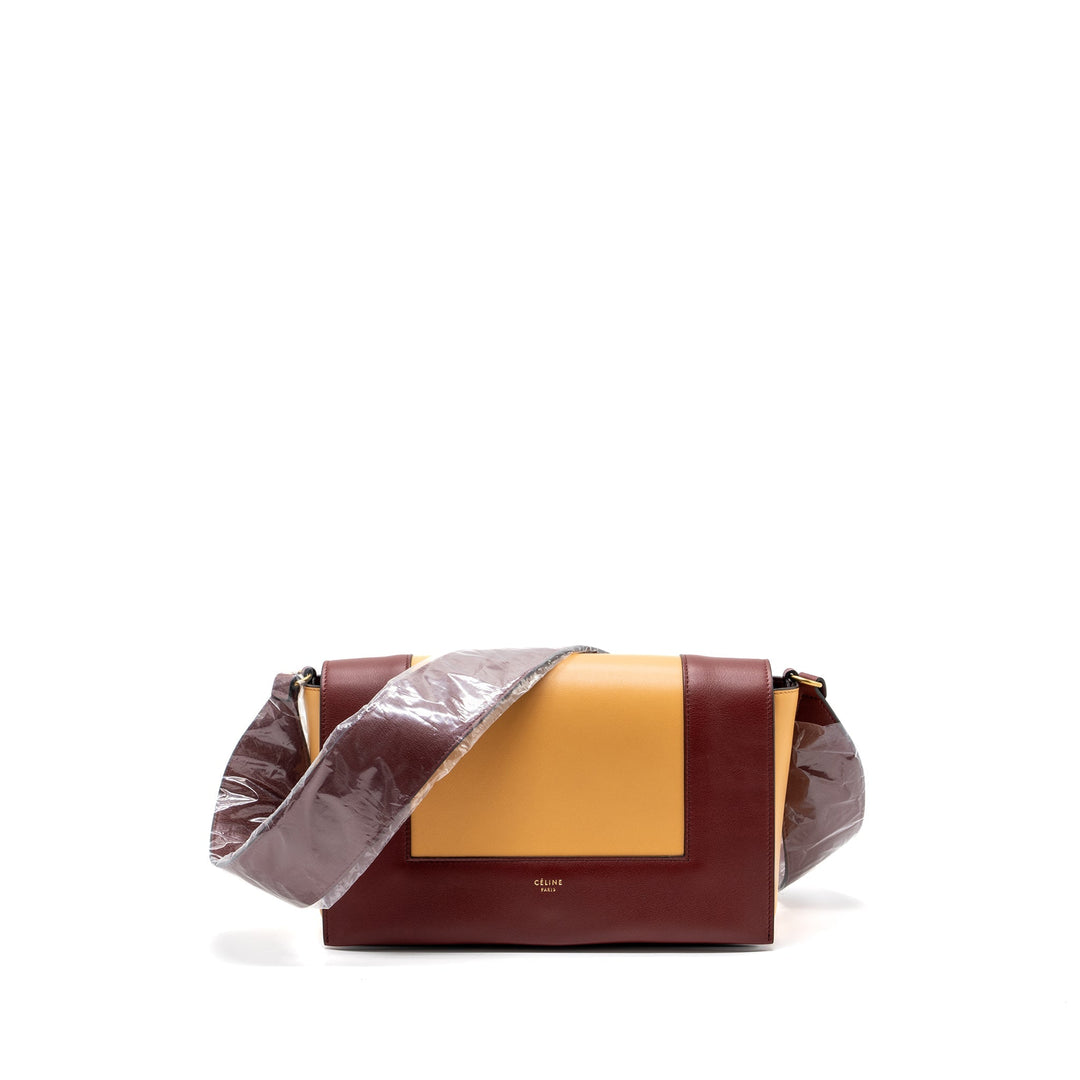 Celine frame bag calfskin ruby / apricot