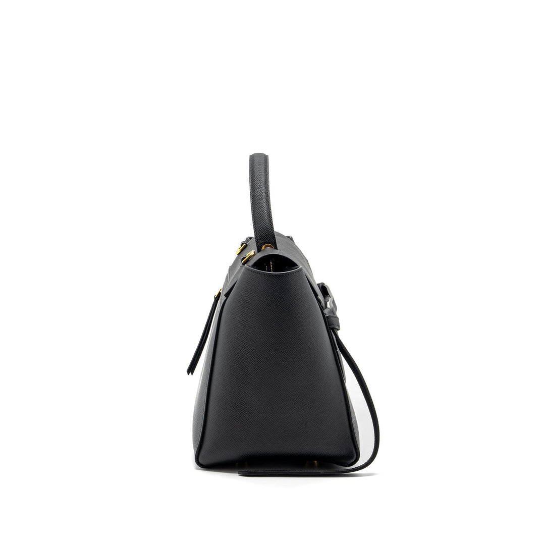 Celine mini belt bag grained calfskin black