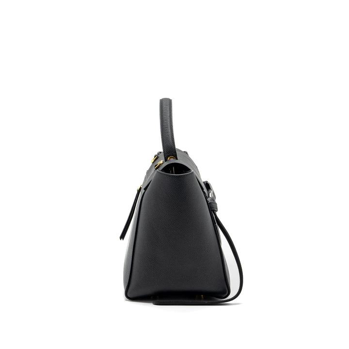 Celine mini belt bag grained calfskin black