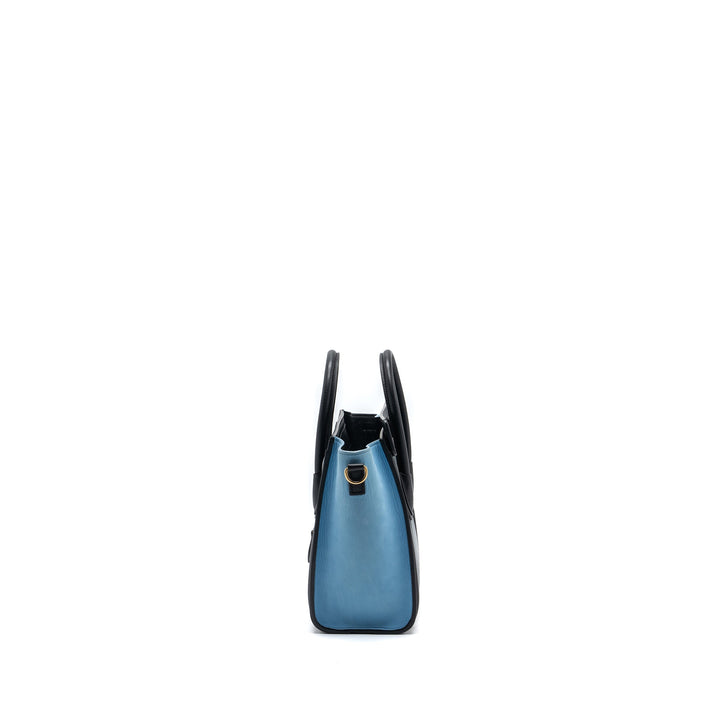 Celine Nano Luggage Bag Multi Colour blue/dark blue/black