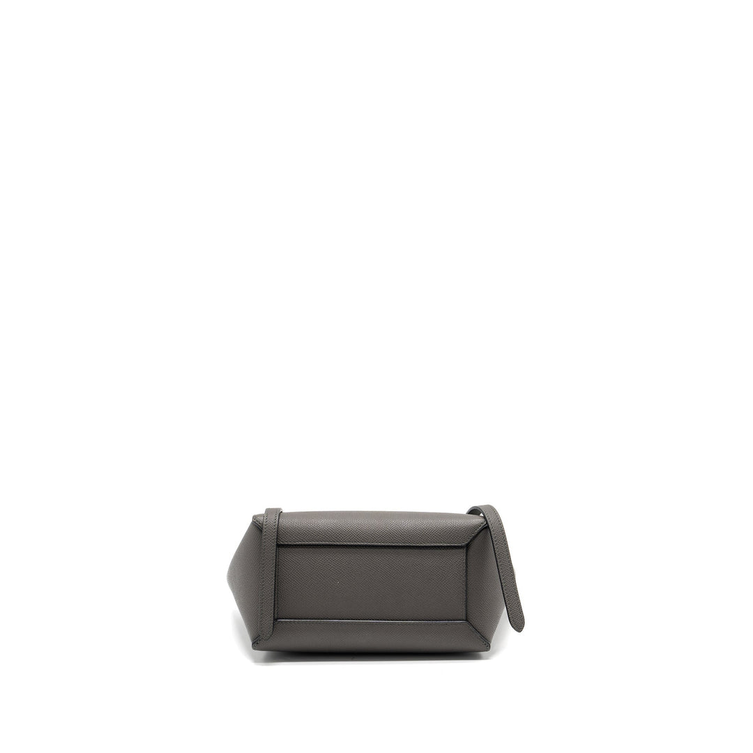 Top Quality Celine nano belt bag calfskin grey