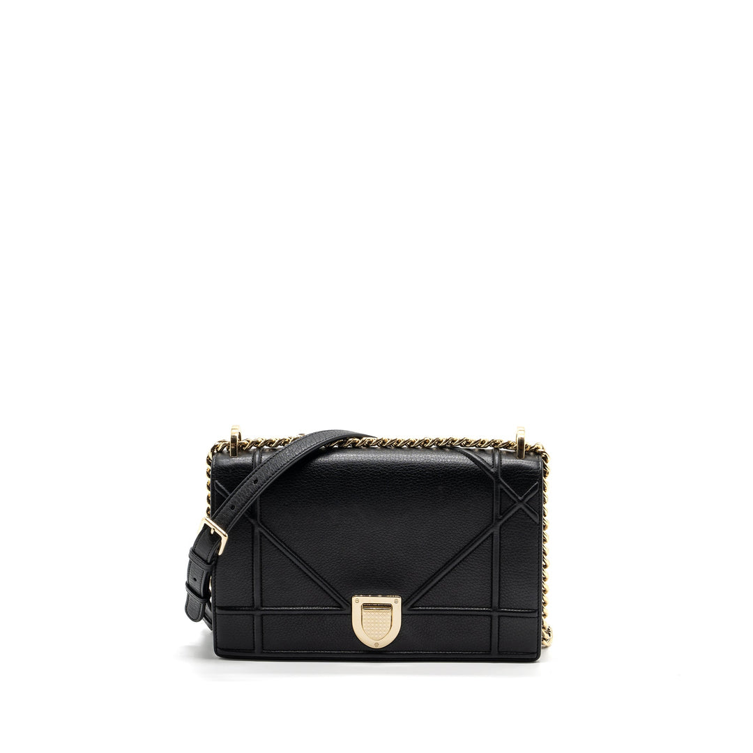 Top quality Dior Top quality Diorama Bag Calfskin Black