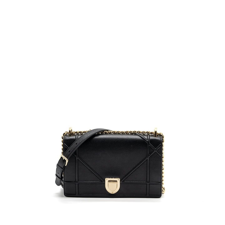 Top quality Dior Top quality Diorama Bag Calfskin Black