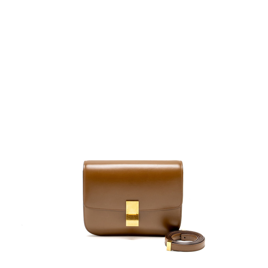 Top Quality Celine Medium Classic Box Calfskin Camel