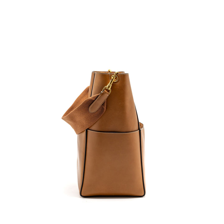 Top Quality Celine Sangle bucket bag leather brown