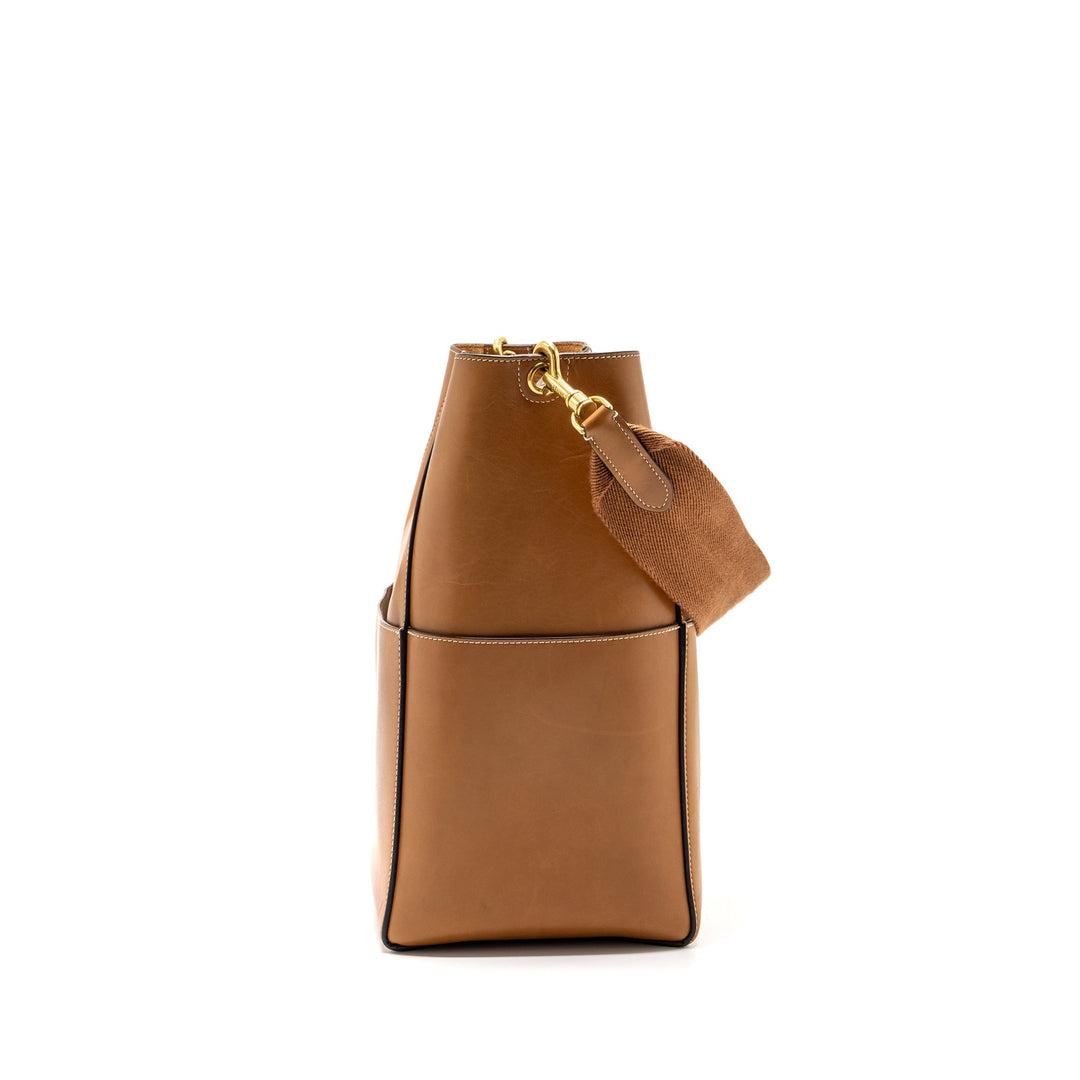Top Quality Celine Sangle bucket bag leather brown