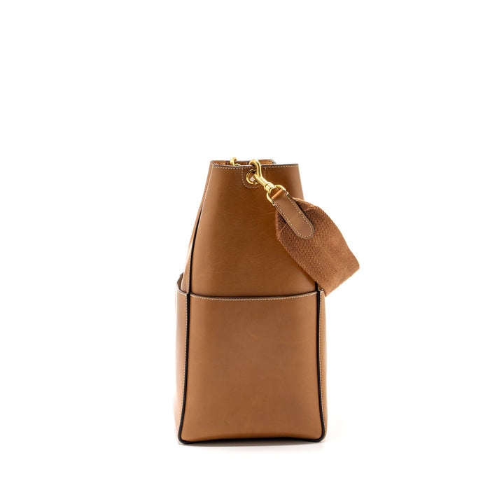 Top Quality Celine Sangle bucket bag leather brown