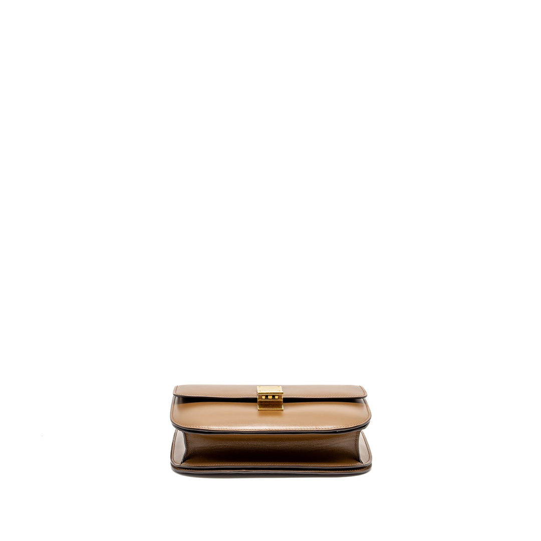 Celine Medium Classic Box Calfskin Camel