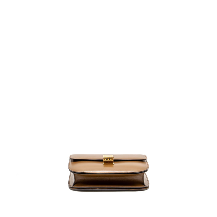 Celine Medium Classic Box Calfskin Camel
