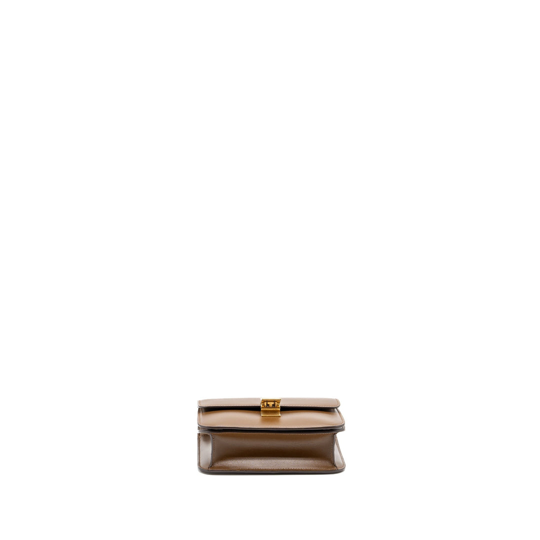 Top Quality Celine Teen classic box bag calfskin brown