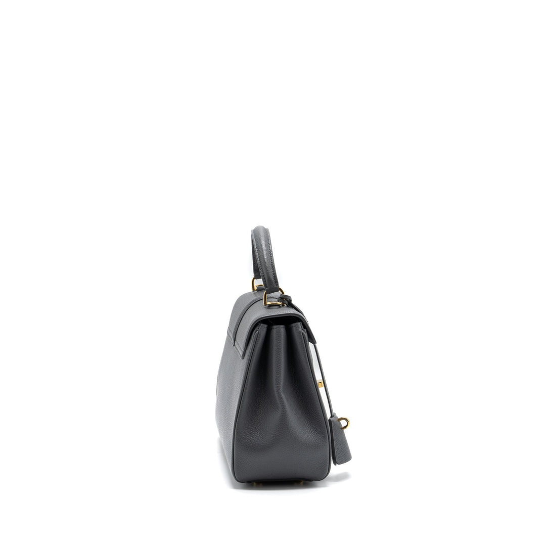 Top Quality Celine Small 16 Bag Grained Calfskin Grey