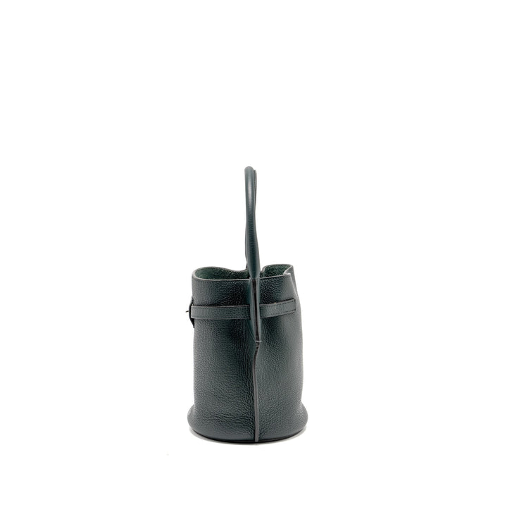 Top Quality Celine Nano Bucket Big Bag Grained Calfskin Dark Green