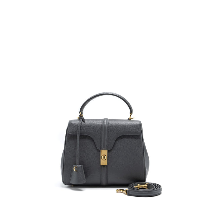 Top Quality Celine Small 16 Bag Grained Calfskin Grey