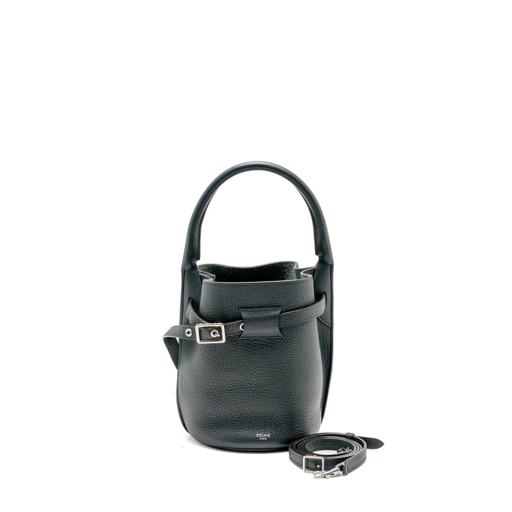 Celine Nano Bucket Big Bag Grained Calfskin Dark Green