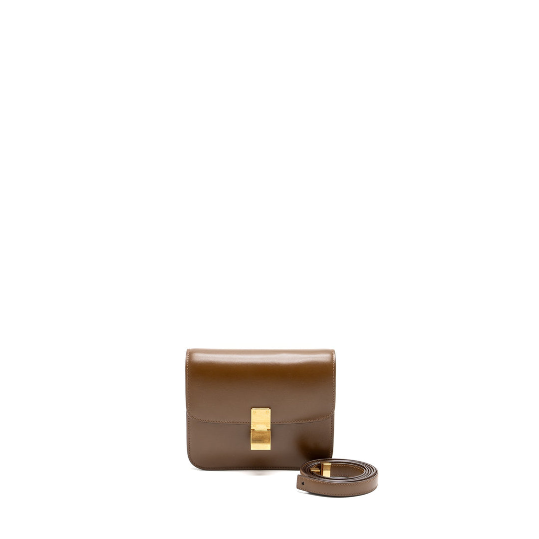 Top Quality Celine Teen classic box bag calfskin brown