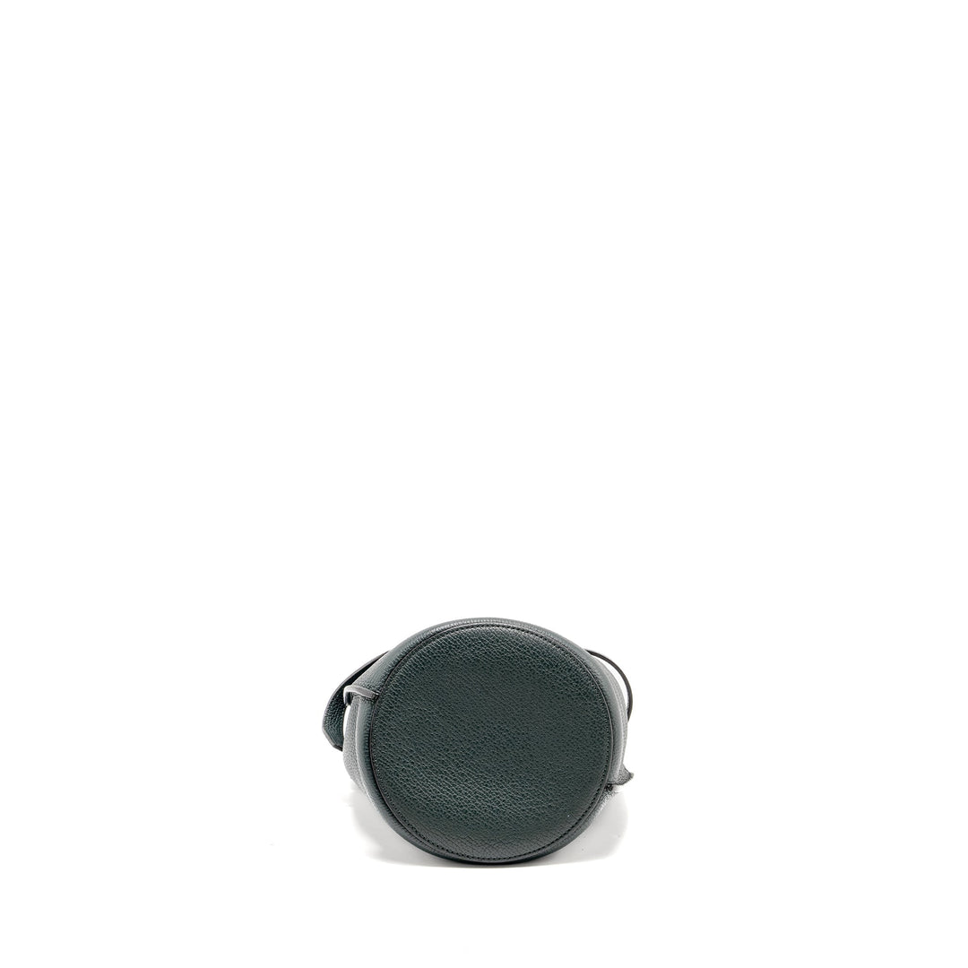 Top Quality Celine Nano Bucket Big Bag Grained Calfskin Dark Green