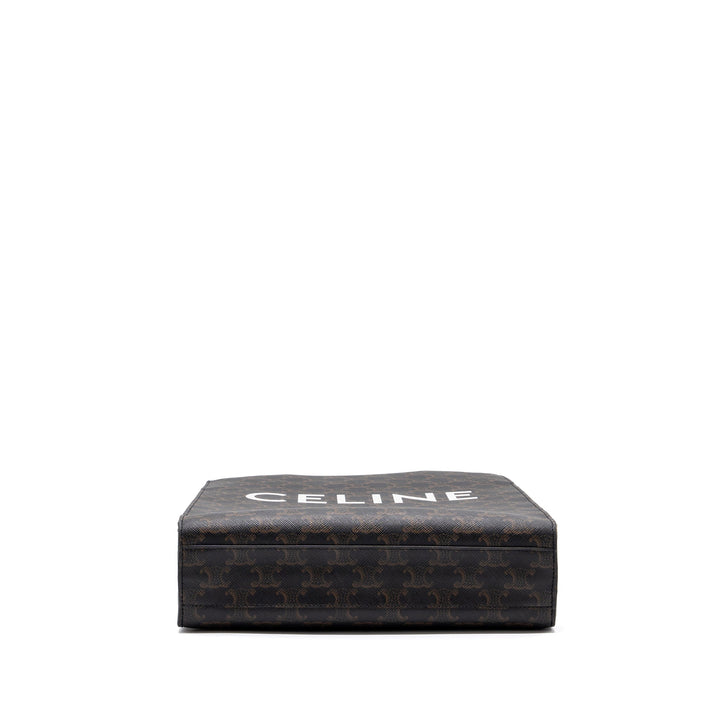 Celine Vertical Cabas Triomphe Canvas/ Leather