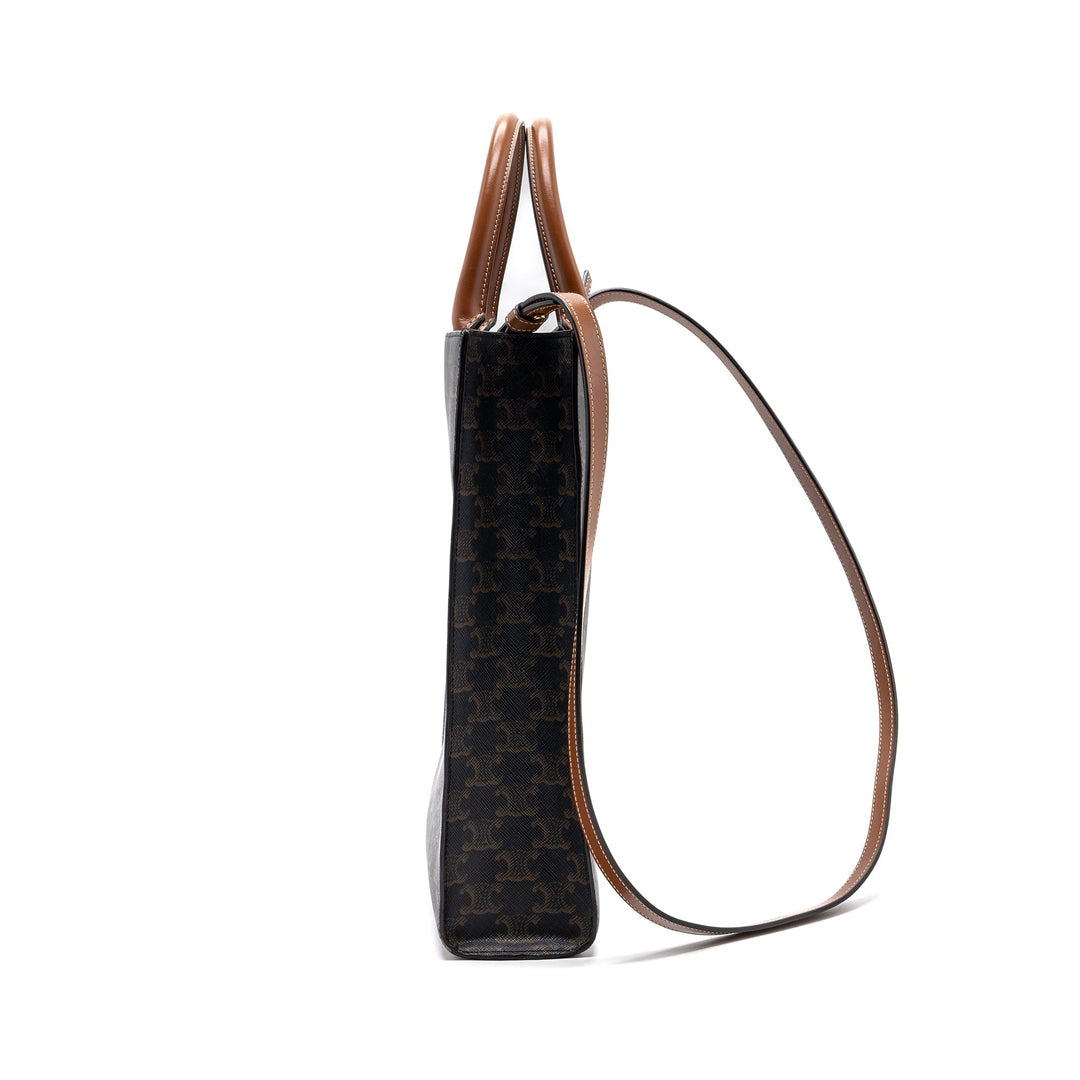 Top Quality Celine Vertical Cabas Triomphe Canvas/ Leather