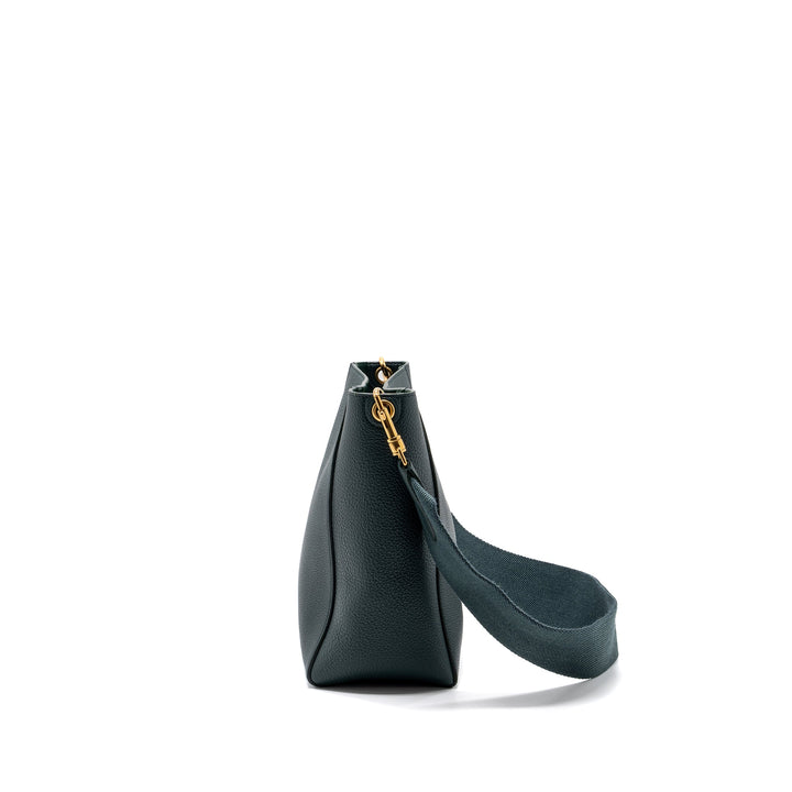 Top Quality Celine SMALL SANGLE BUCKET BAG CALFSKIN DARK GREEN