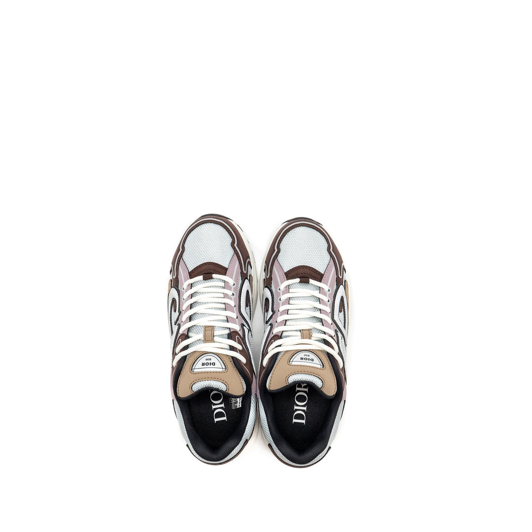 Top quality Dior Size 40 B30 Low Trainers Technical Mesh/Calfskin Grey/Brown