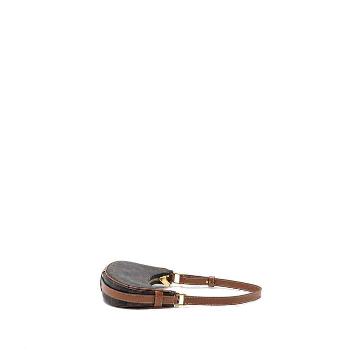 Top Quality Celine Mini Ava Triomphe Canvas/Calfskin Tan