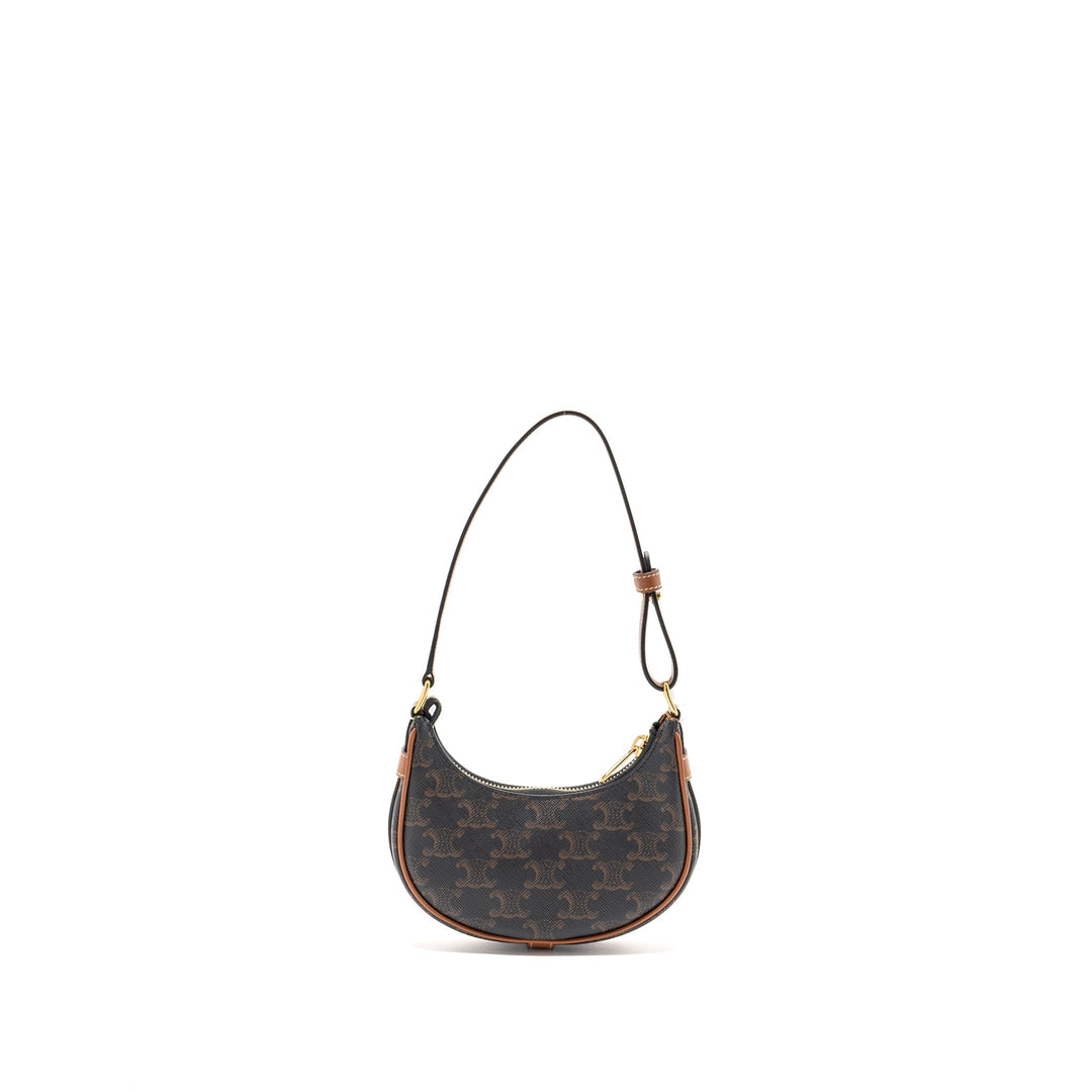 Top Quality Celine Mini Ava Triomphe Canvas/Calfskin Tan