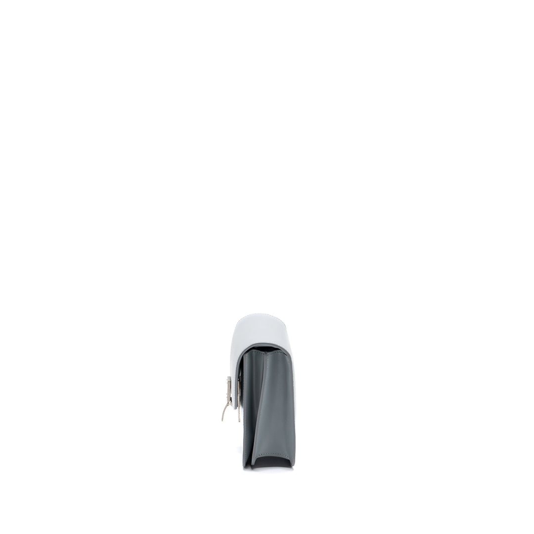 Celine Teen Classic Bag Box Calfskin Light Grey