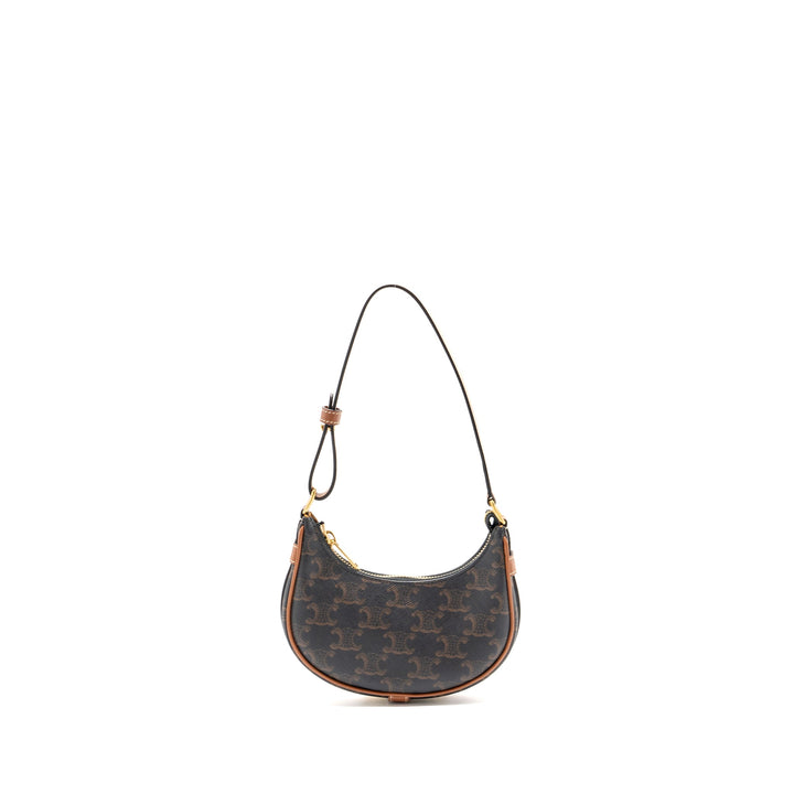 Top Quality Celine Mini Ava Triomphe Canvas/Calfskin Tan